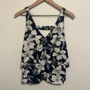 💙🤍 Belle Sky Layered Tank Top - S